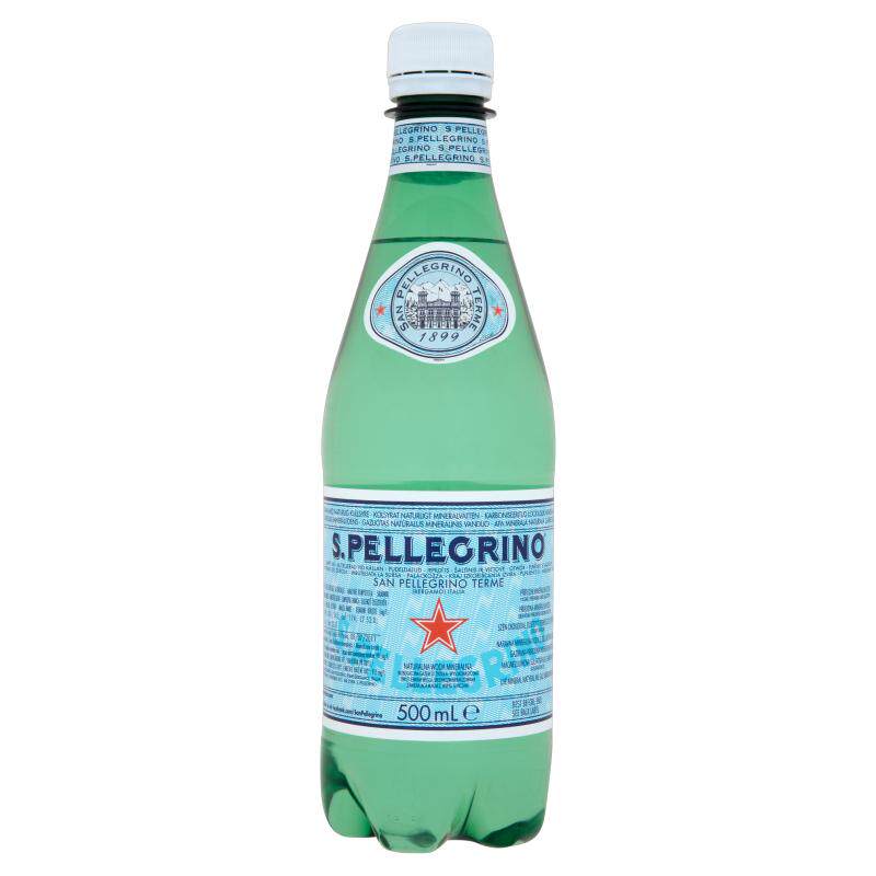 意大利s.pellecrino 圣培露 含气天然矿泉水 气泡水500ml*6塑料瓶