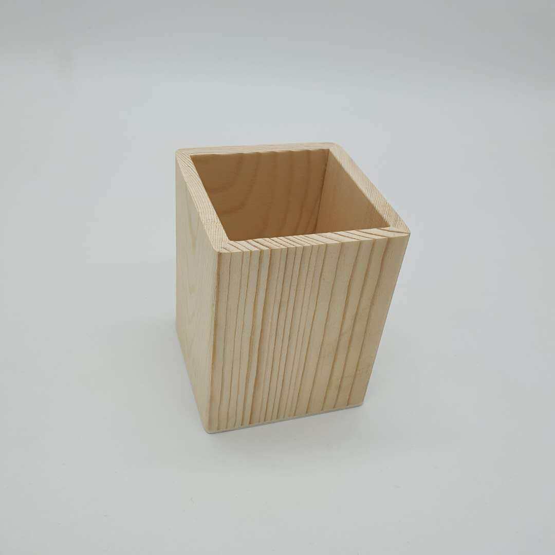 笔筒桌面木质办公抽屉学生文具用品笔桶diy笔筒