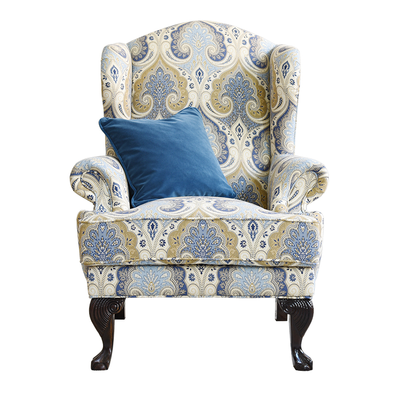 老虎椅老虎凳实木单人沙发现代美式欧式法式轻奢老虎椅 高端定制