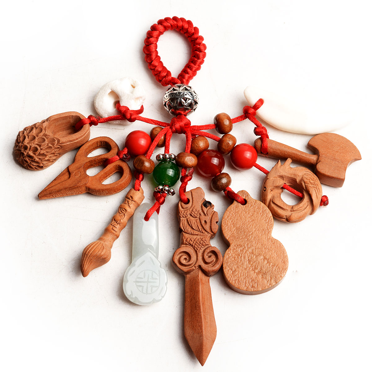桃木木剑辟邪挂件随身小孩婴儿宝宝儿童保平木雕