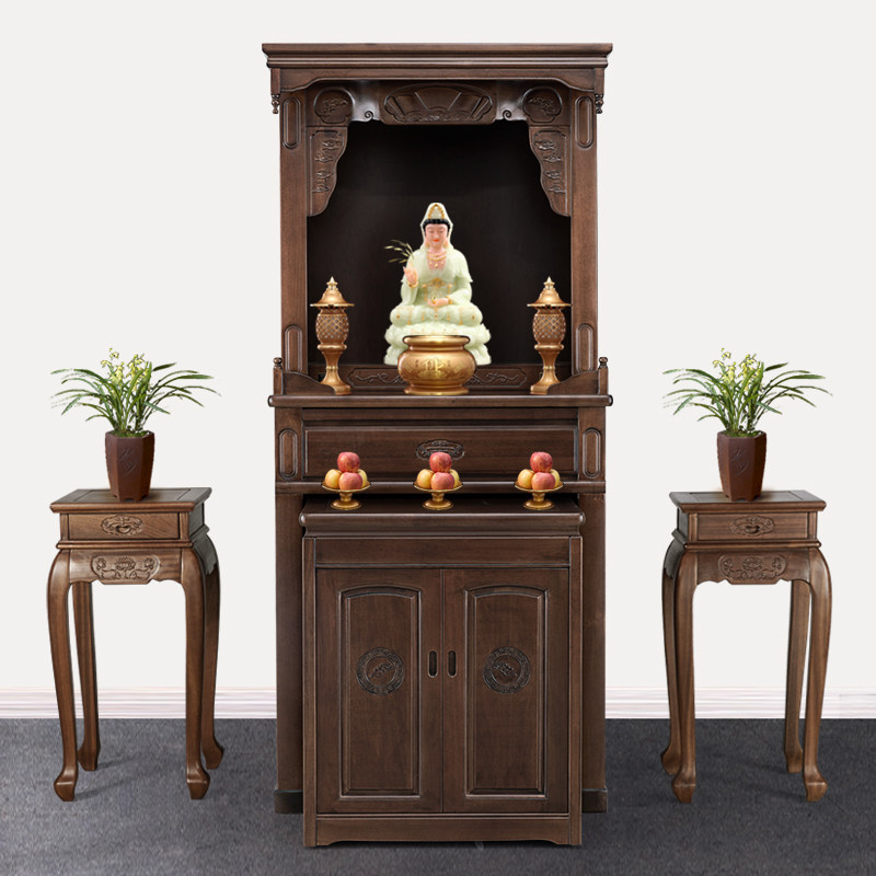 新中式立柜供台家用观音佛笼供佛台