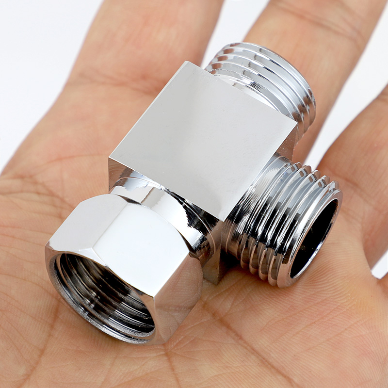 三通一进电热水器安装接头水器小厨宝二活节一分二出三通