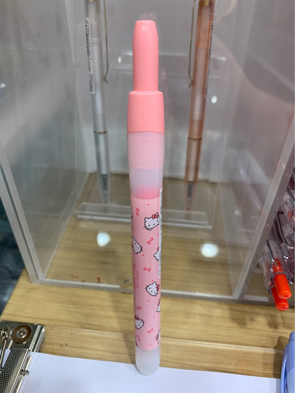 miniso名创优品按动记账荧光笔可爱卡通kitty美乐蛋黄中性笔