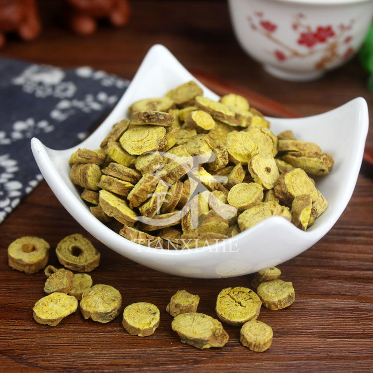 黄芩500g新货野生正品茶片1斤根搭金银花鱼腥草连翘黄芪中药材