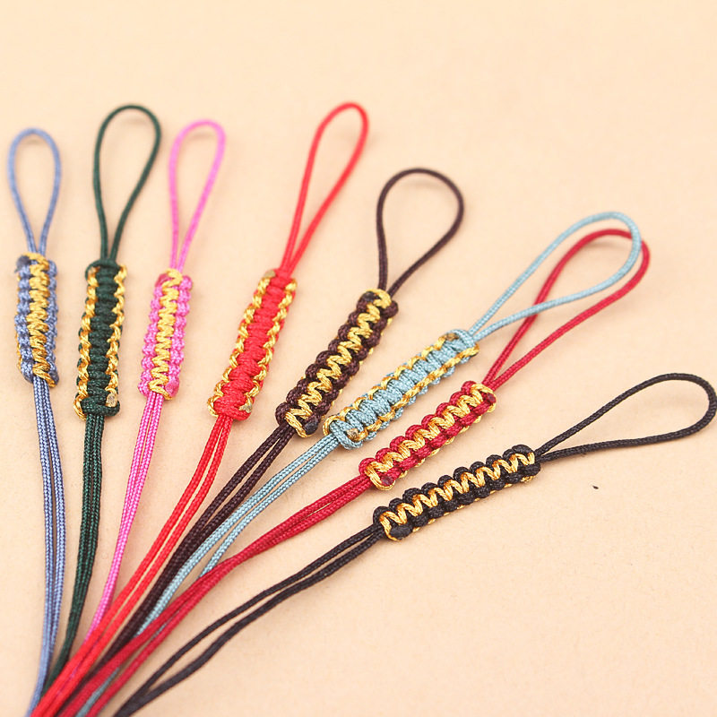 金线编织平结线圈吊坠拉环活动拉圈手工diy绳