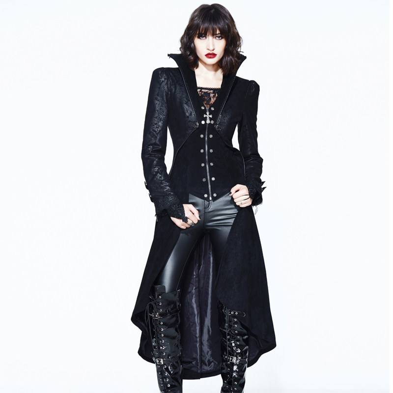 小破家devilfashion恶魔时尚女装暗黑哥特吸血鬼伯爵外套风衣