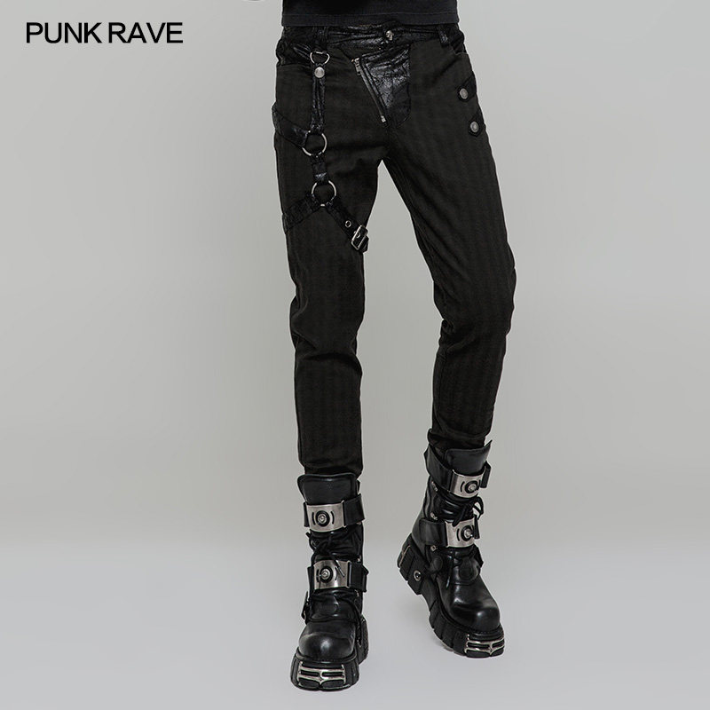 punkrave骨灰系列steampunk长裤蒸汽朋克摇滚裤子休闲裤