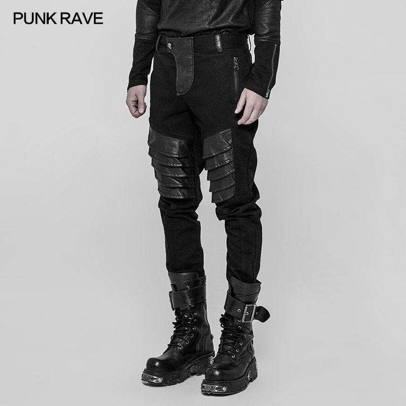 朋克punkravepr状态男装立体铠甲休闲裤