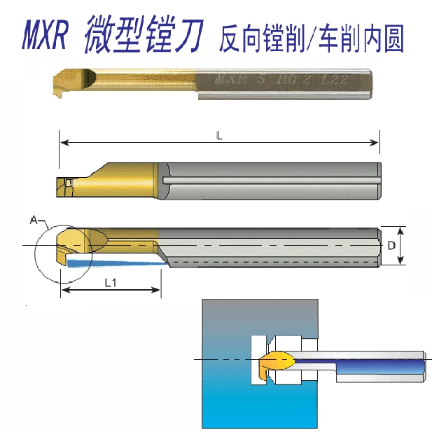 镗刀德国cpt镗孔车刀小孔车床内孔刀mxr4r015l15镗刀