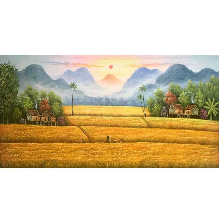 霏凡油画画家直销手工绘制五谷丰登画作ffwgfd油画