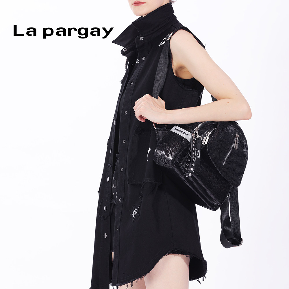 lapargay纳帕佳新款女士休闲户外出行旅游双肩包多功能包包潮