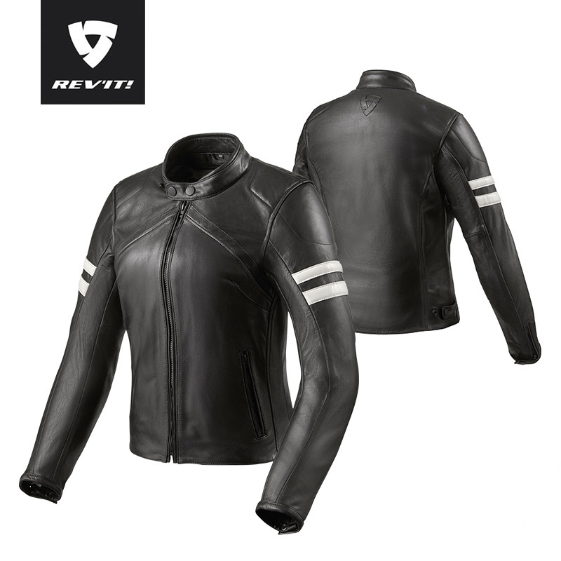 revit摩托车女款骑行皮衣机车赛车休闲夹克四季赛车服