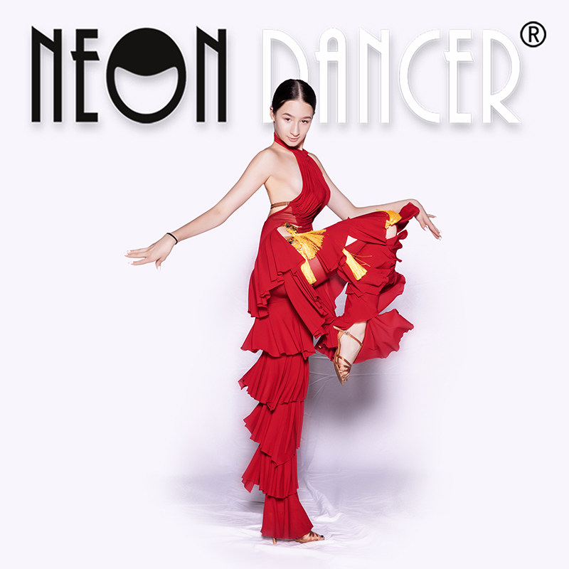 neondancer专业拉丁舞dashadaria同款连体拉丁比赛服拉丁舞练习套装