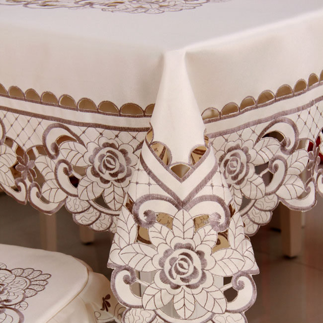 桌布圆桌台布布台布茶几盖巾盖布防尘贡缎桌布艺桌布