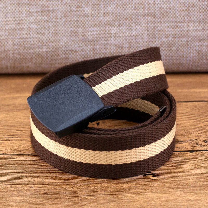 男潮ins帆布腰带休闲裤带 学生年轻人牛仔裤潮流布皮带加长自动扣