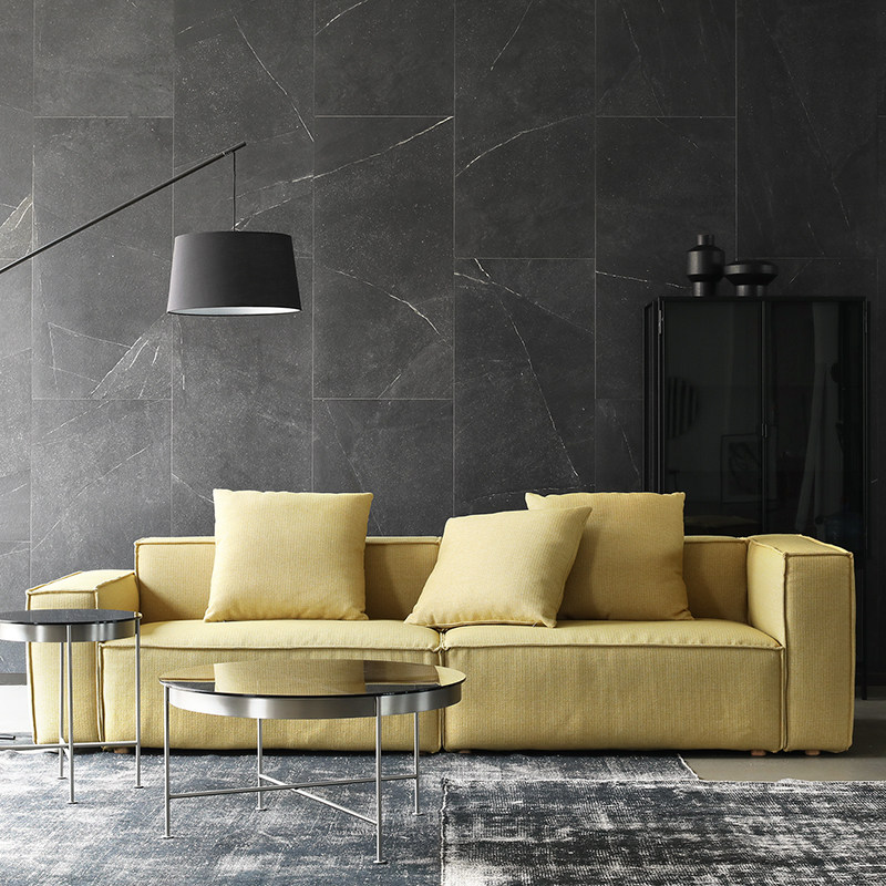 北欧表情norhor意大利风格linosa布艺沙发分体4人位可布艺沙发