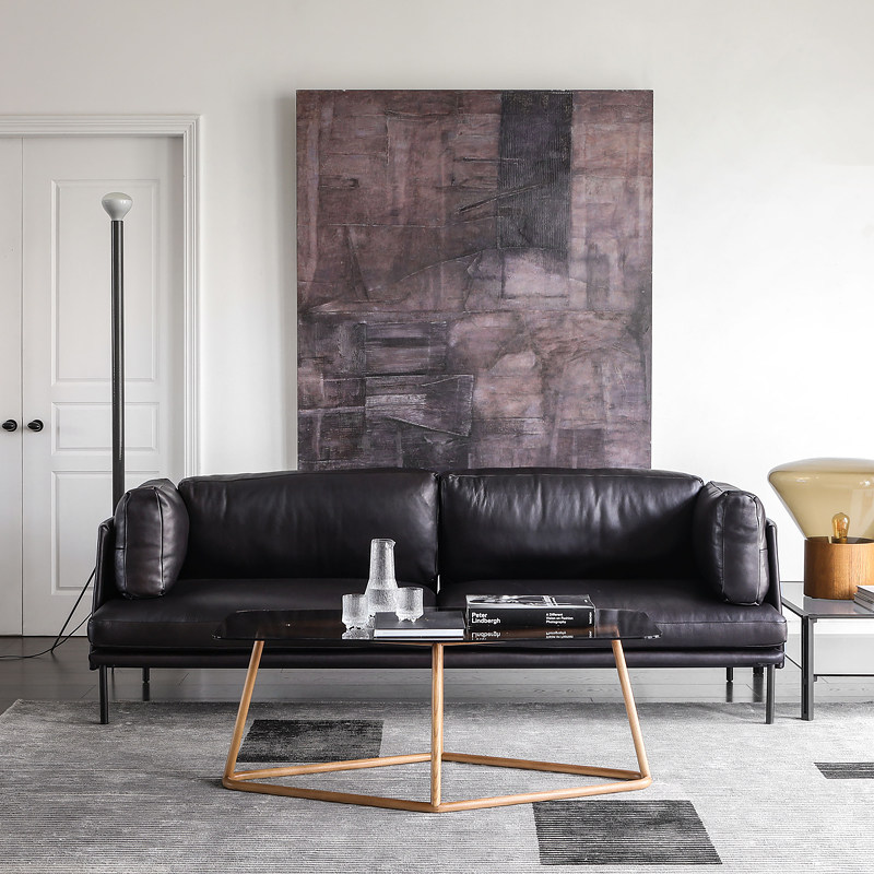 北欧表情norhor进口口头牛皮意式简约ivan真皮沙发皮艺沙发