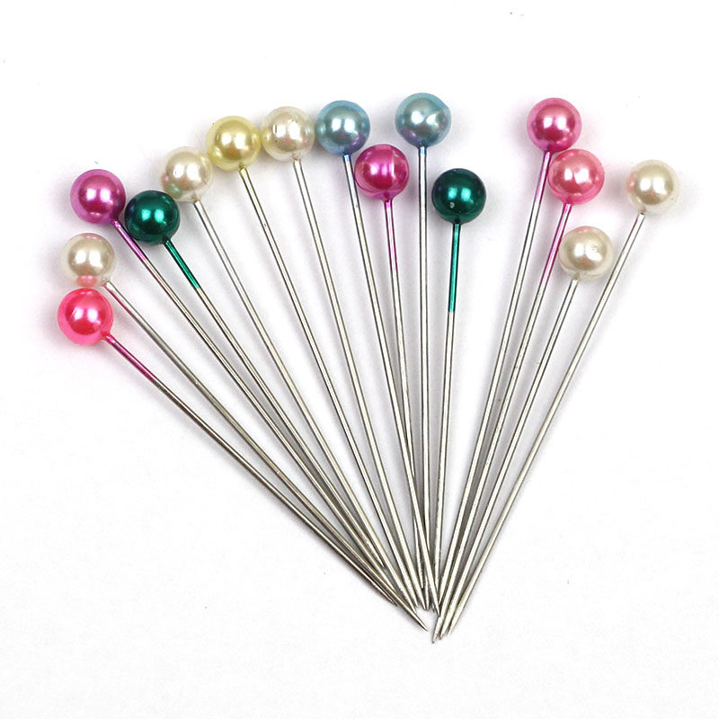 8款 日本皇冠牌不锈钢珠针定位针大头针十字绣手工diy珍珠立裁针