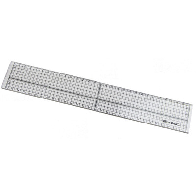台湾九洋 切割尺 定规尺 拼布用尺 不锈钢边不易割坏变形轮刀切割