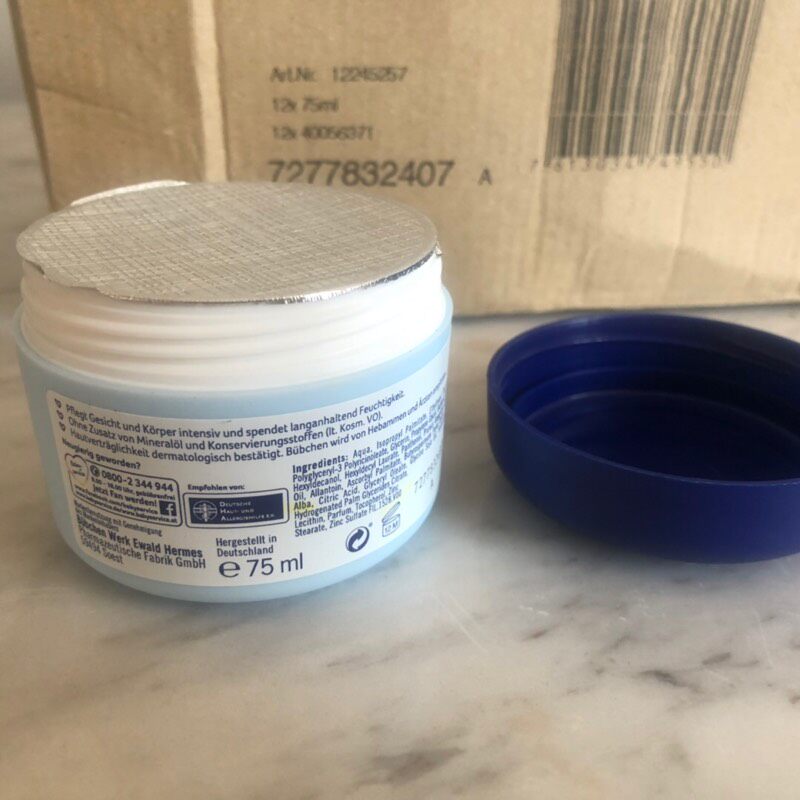 现货 德国购bubchen宝比珊贝臣杏仁油蜂蜡面霜宝宝滋润润肤乳75ml