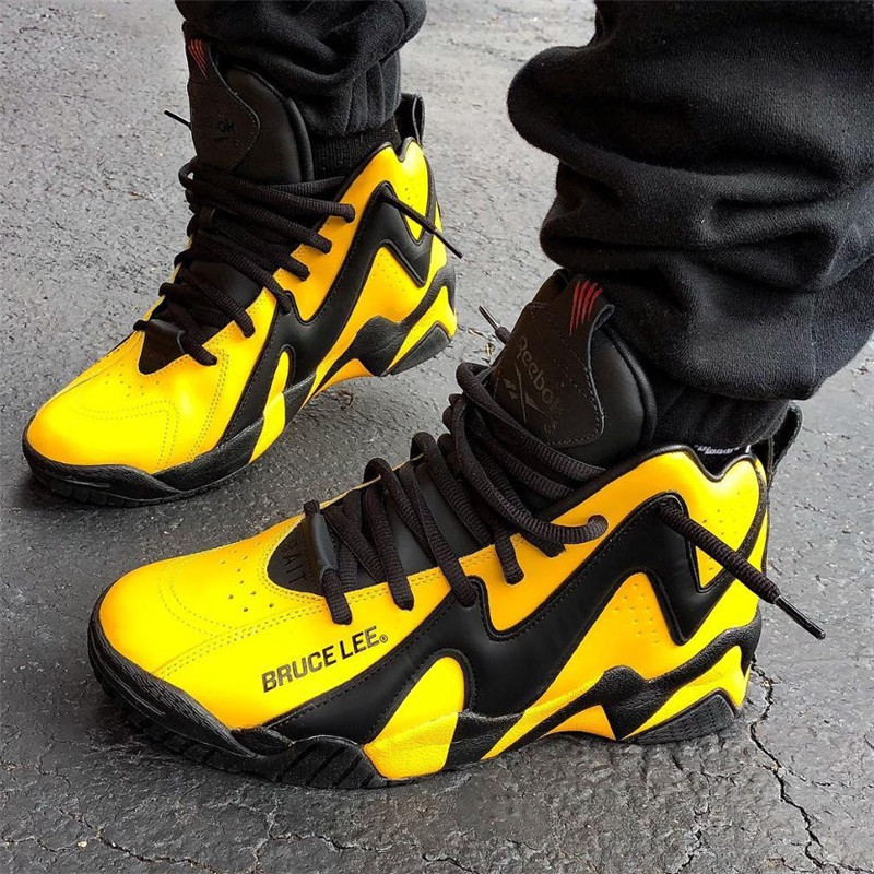 锐步reebokkamikazebaitbrucelee李小龙联名火山篮球篮球鞋