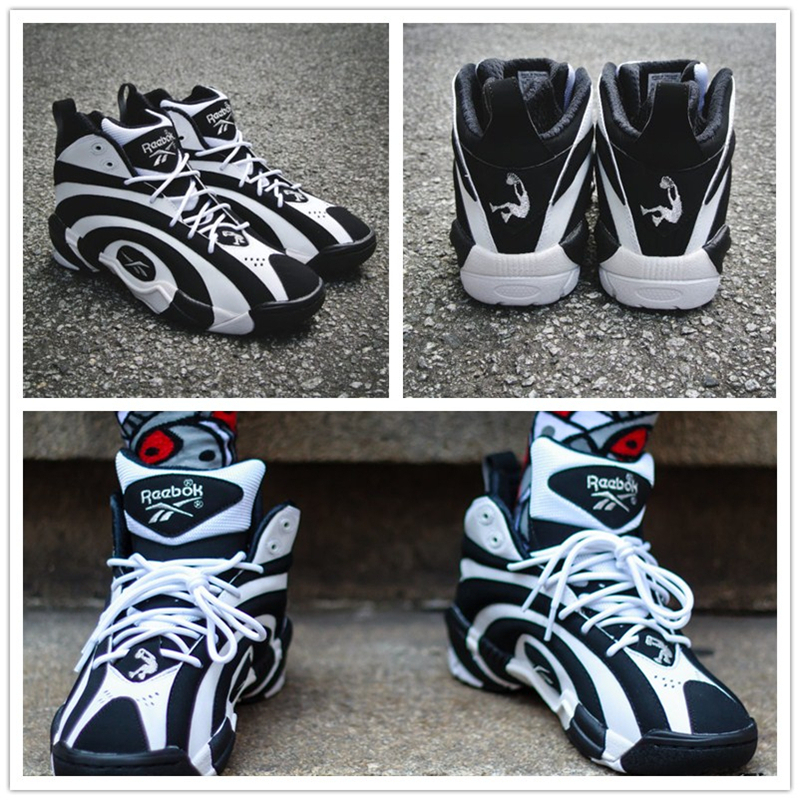 正品锐步篮球球鞋reebokshaqnosisog黑白年轮奥尼尔篮球鞋