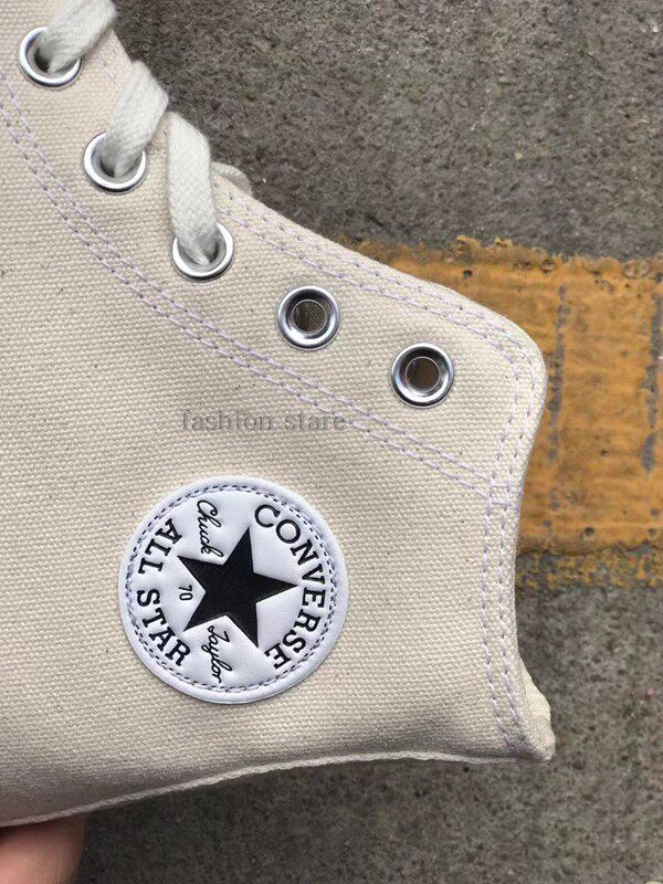 正品converse匡威1970s三星标米色高邦帆布鞋男女休闲鞋162053c