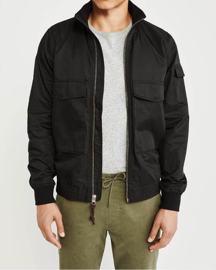 美国采购回国现货af男装外套abercrombiefitch多口夹克