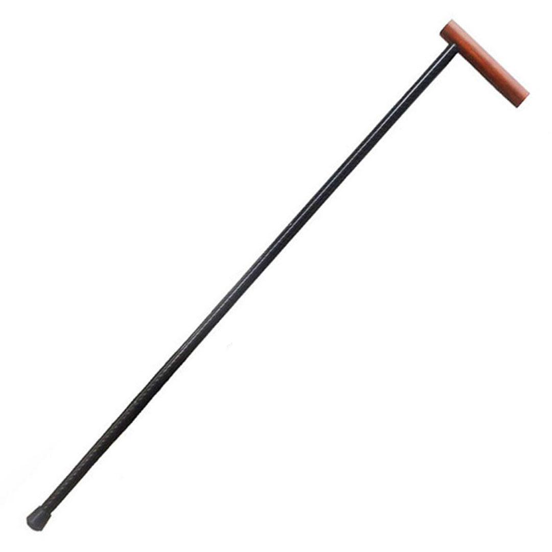 伢子拐杖3k碳纤维便携超轻一体红木降龙碳素登山杖