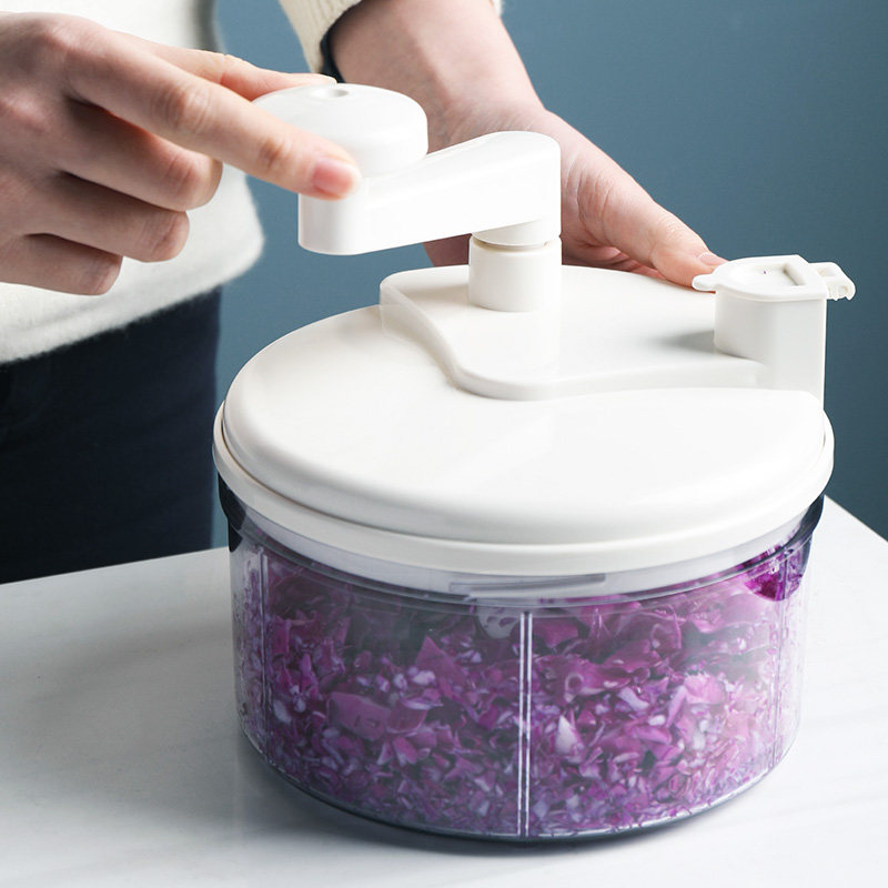 日本进口宝宝辅食手动食物打碎器 蔬菜粉碎机 手摇切菜器碎菜机