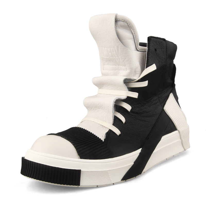 奈瑟暗黑高帮鞋男韩版潮流ro男鞋夏季高邦鞋男高帮鞋