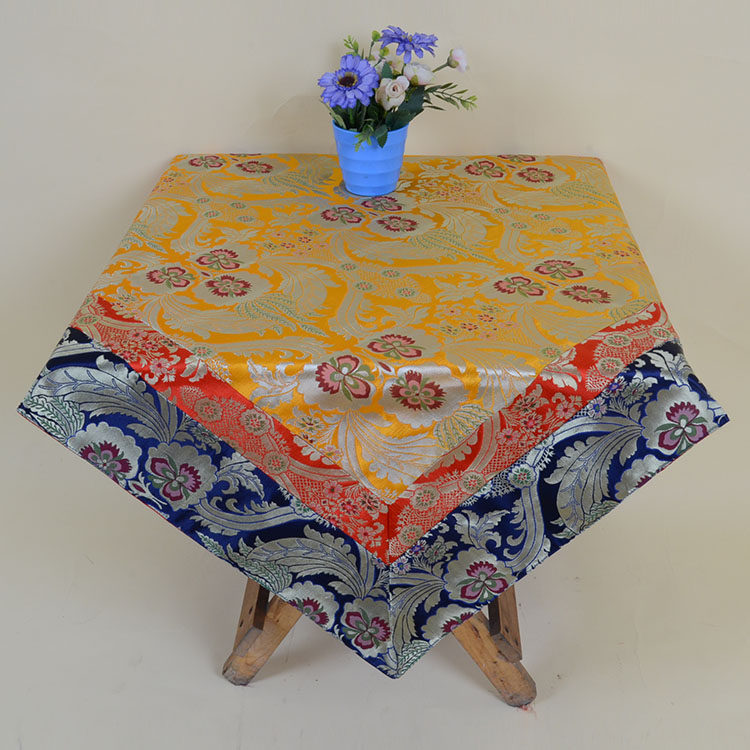 藏式风格居家佛堂桌布茶几布藏传佛教密宗寺庙供佛桌布法桌布1米