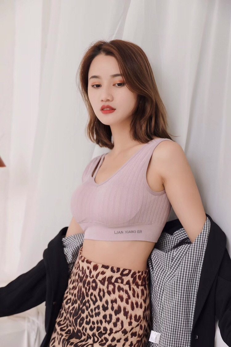 内衣丝棉聚拢性感钢圈运动瑜伽打底背心心宽文胸