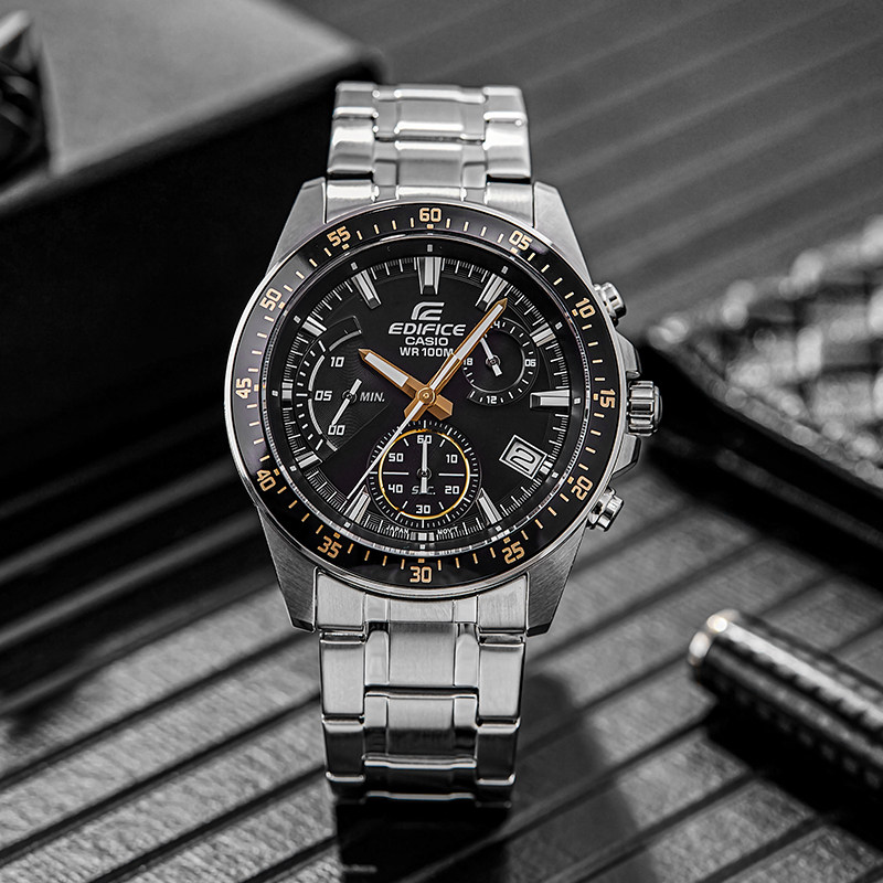 手表casio卡西欧商务指针系列防水石英男士efv-540d-1a9日韩腕表