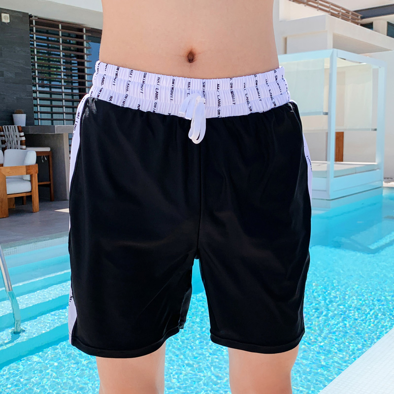 2020新款沙滩裤男度假海边游泳泳裤显瘦平角男士泳衣
