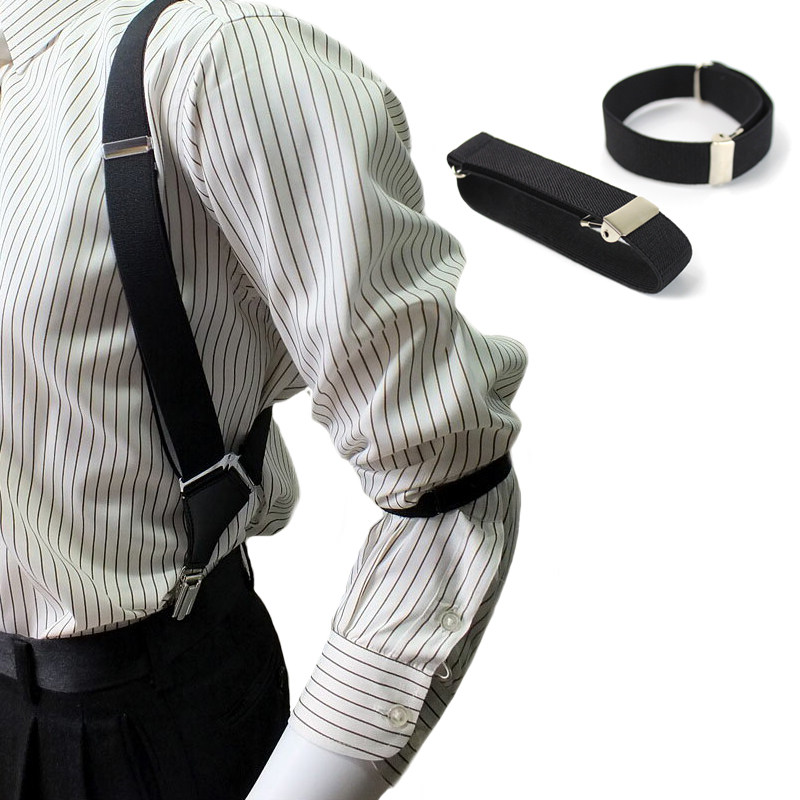 衬衫袖箍男袖环臂带臂环调酒师衬衣束袖环西装固袖环腰带