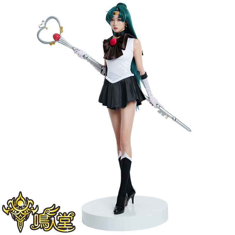 鸣人cosplay冥王雪奈变身战斗sailorpluto美少女战士表演cosplay女装