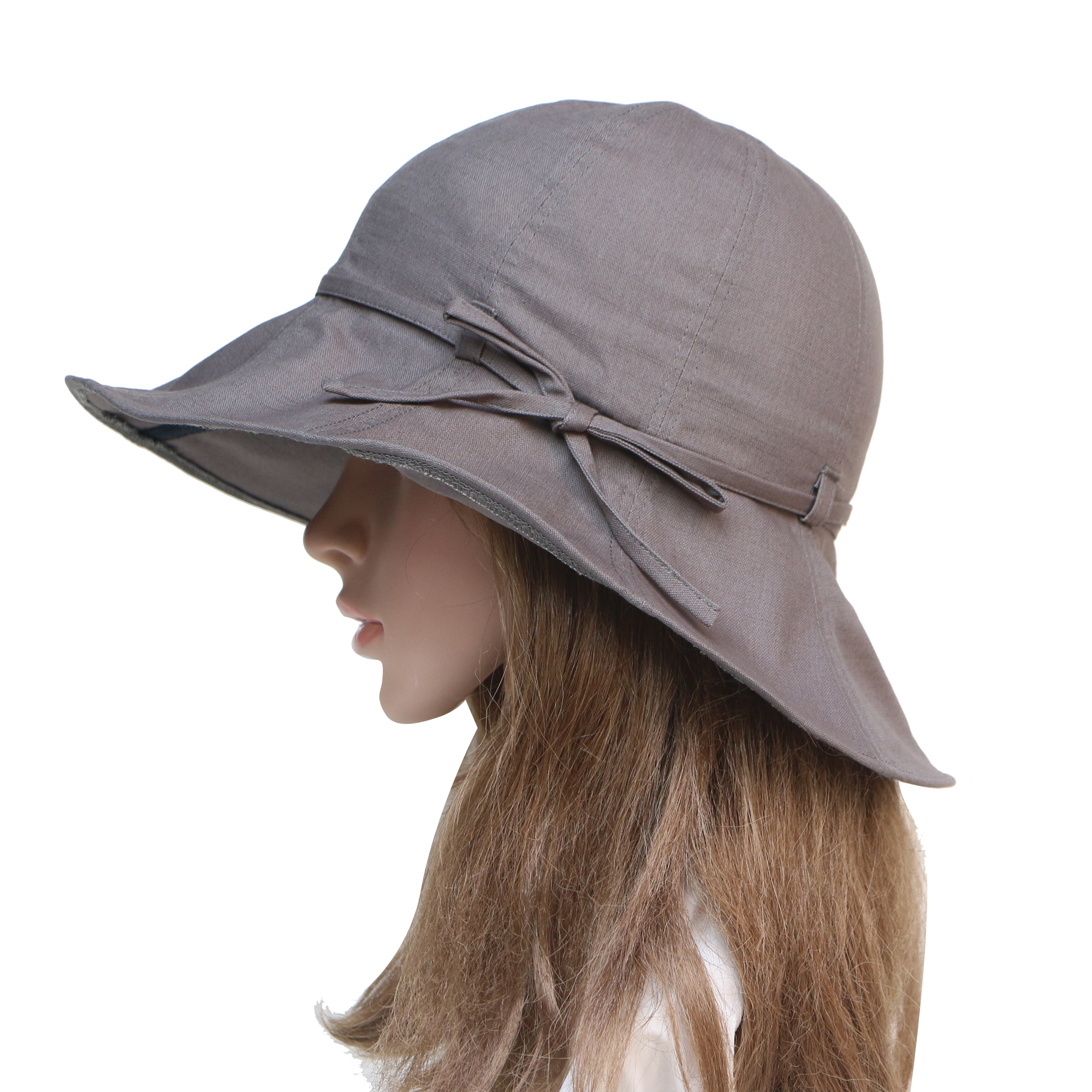 轻薄女帽日本遮阳帽防晒太阳帽帽子盆帽荷叶大头帽子