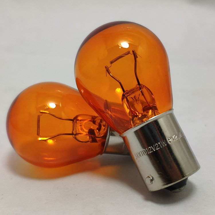 小糸koito12v21wpy21we42dsjapanbau15s琥珀色汽车灯泡