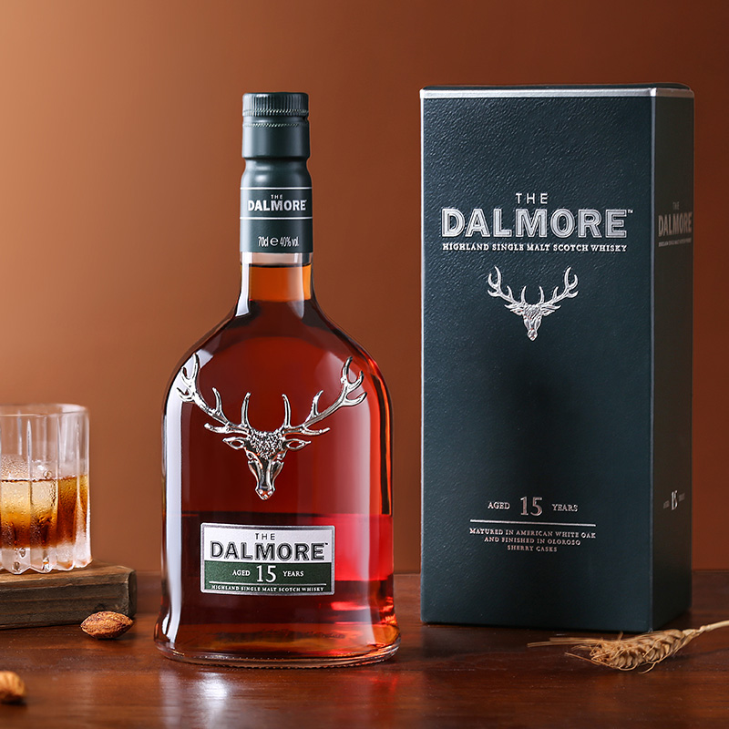 dalmore大摩15年苏格兰单一麦芽威士忌正品行货洋酒