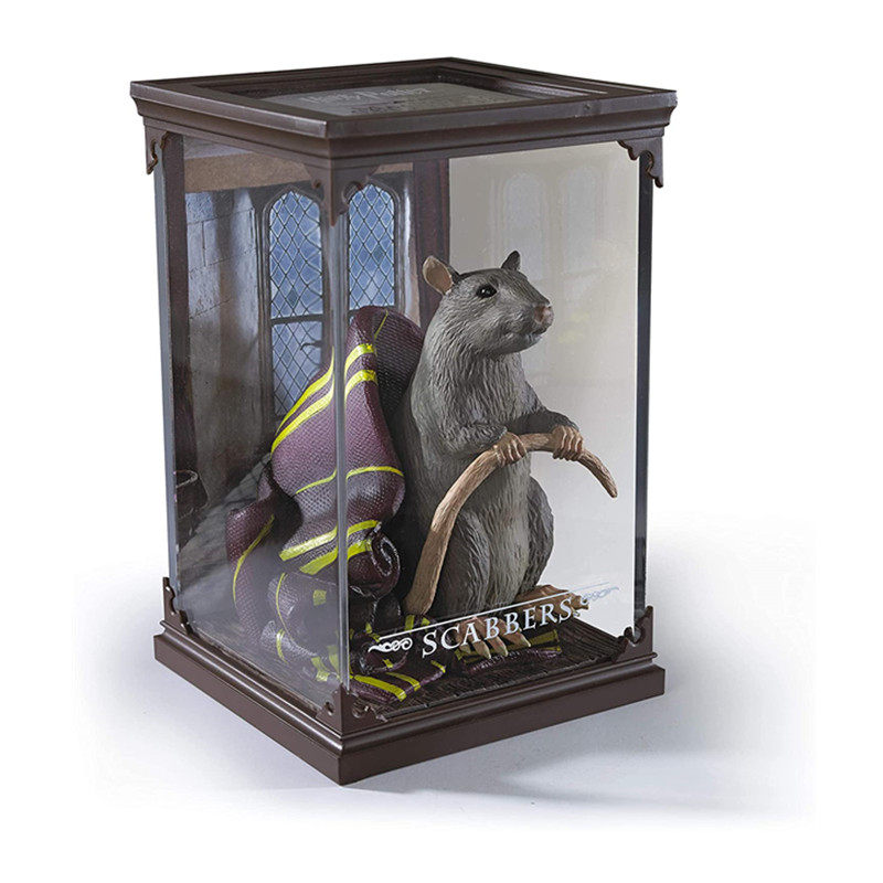 代购哈利波特正版周边魔法生物罗恩宠物老鼠斑斑手办