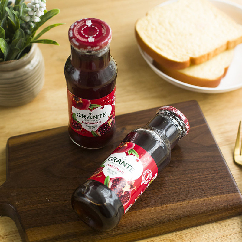 阿塞拜疆石榴汁原汁250ml6瓶整箱进口nfc果汁鲜榨无添加孕妇饮料