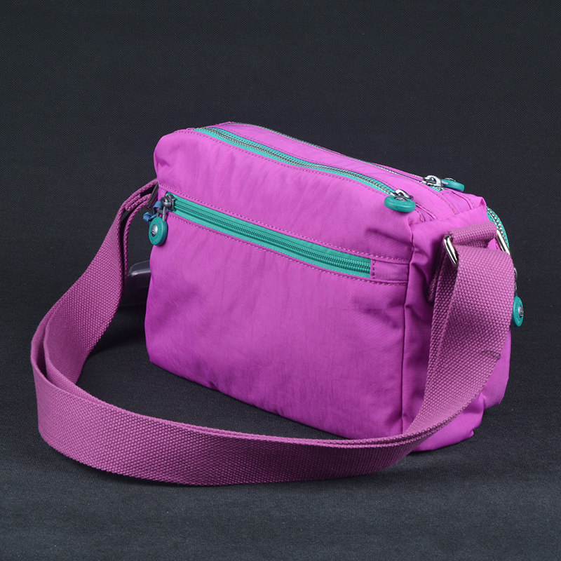 菲都狄都女包单肩斜挎包休闲包尼龙包防水运动包横款牛津布小包潮