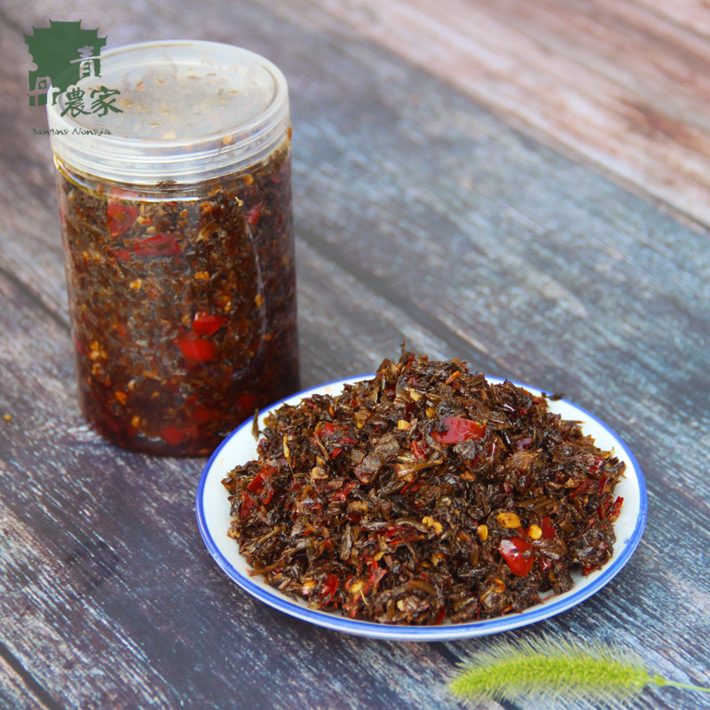 湖南特产麻阳万菜天青菜茶油油炒坛子腌菜酱菜腌制