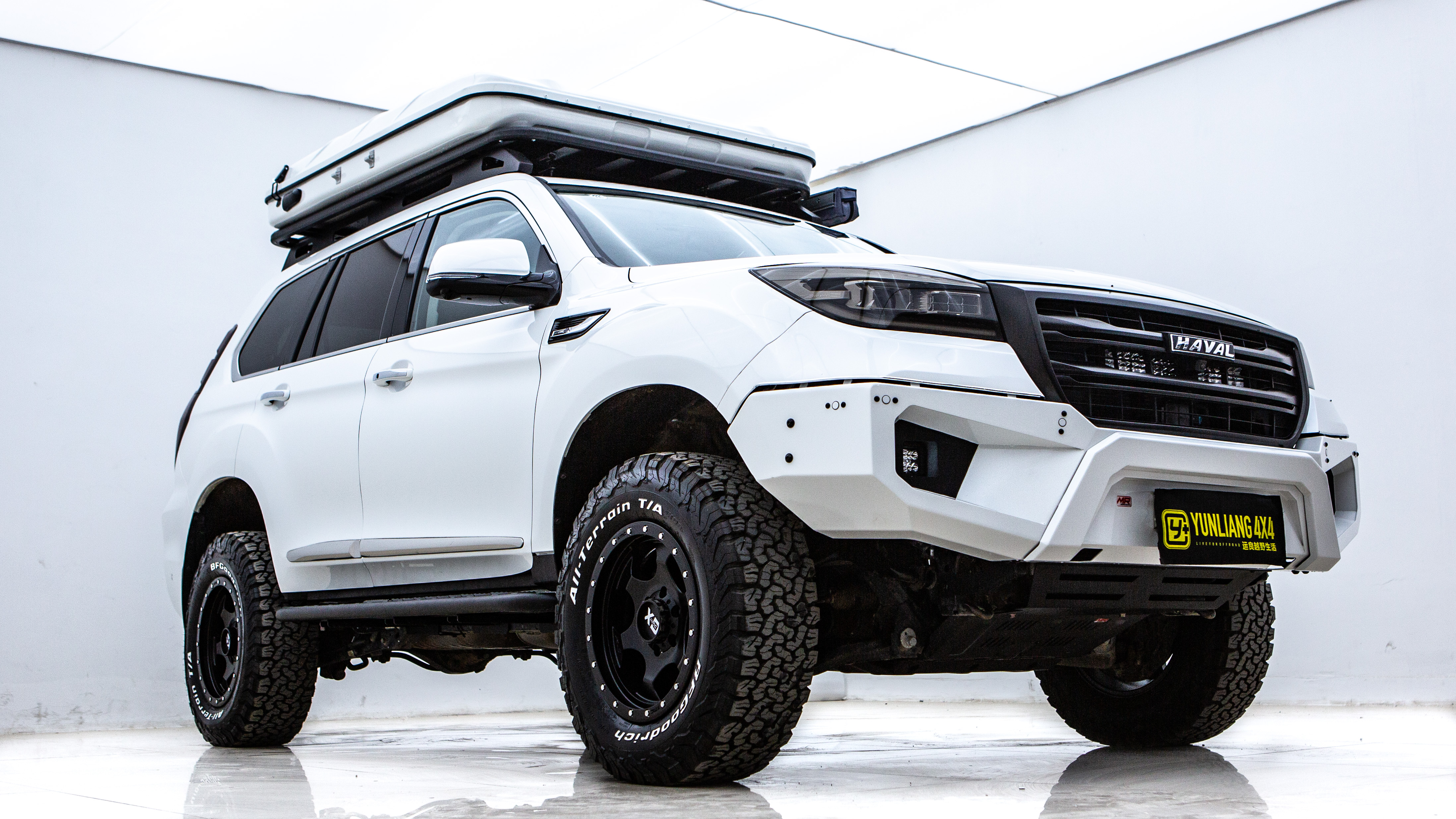 改装运良哈弗h9升级案例整车前后油箱升高全车改装套件