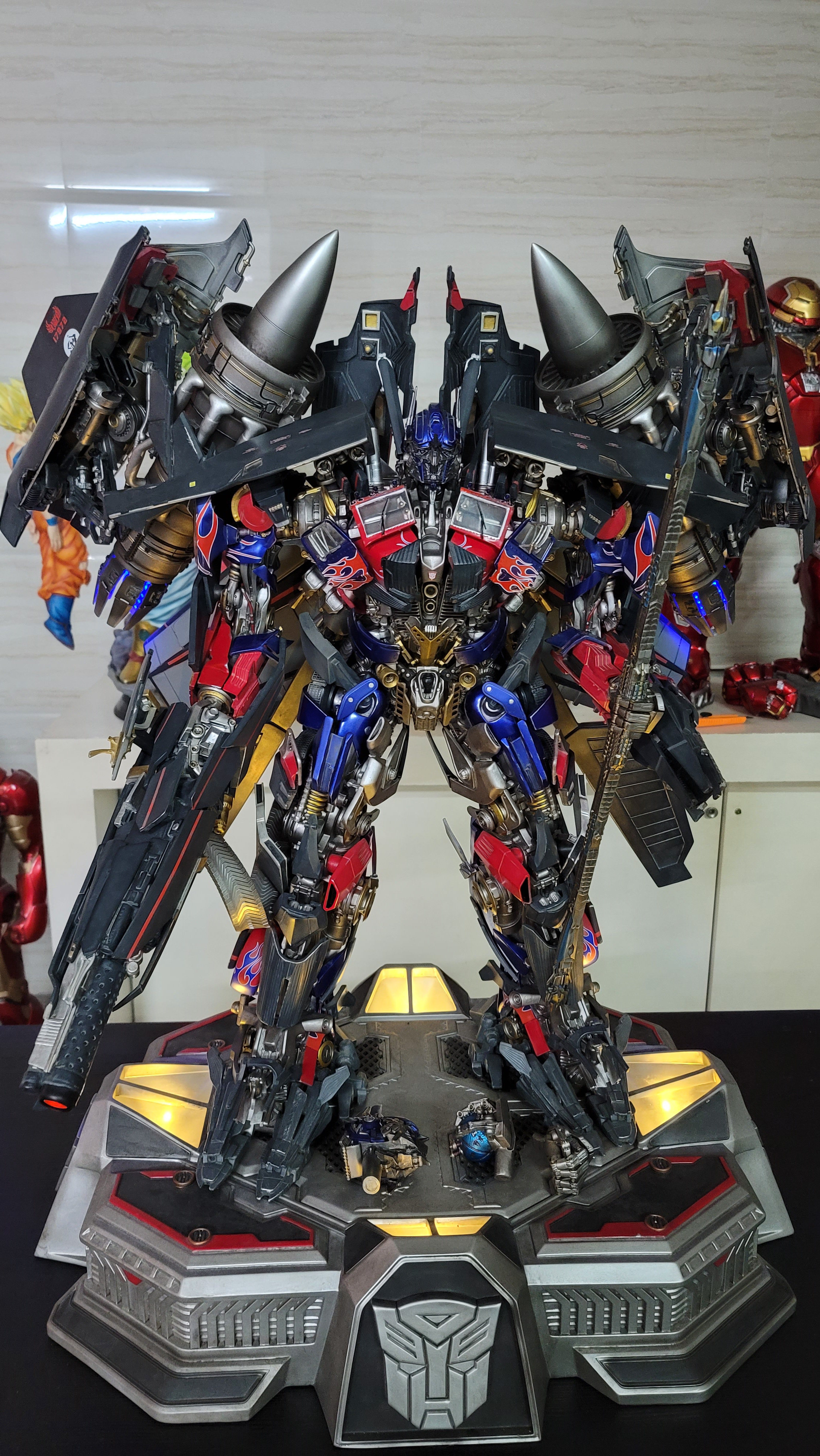 热火gk定制现货p1s变形金刚天火擎天柱变形金刚模型专区