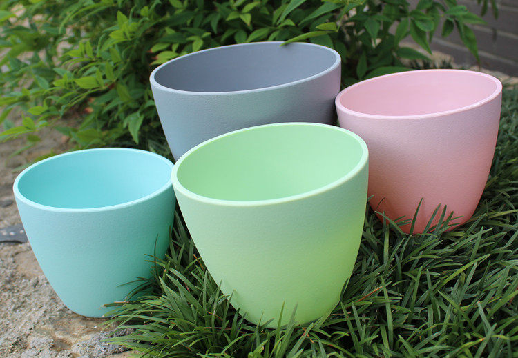 无孔塑料花盆密胺环保材料绿萝水培植物铜钱花盆