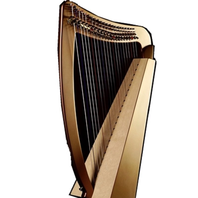 竖琴kristall台湾爱尔兰凯尔特扮键专业乐器便携式怀抱竖琴