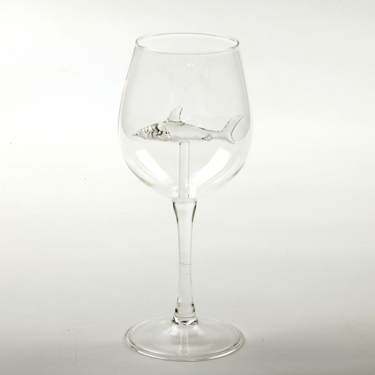 酒杯鲨鱼创意搞怪酒瓶杯红高脚杯玻璃醒酒葡萄异形