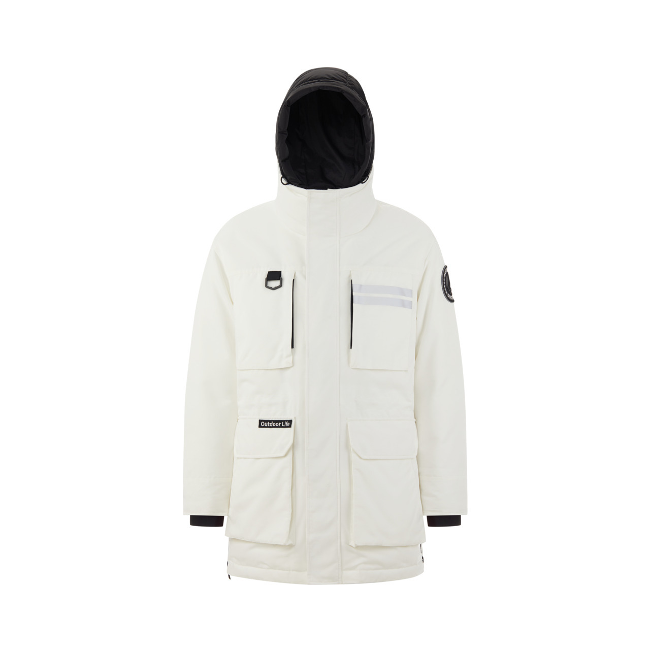波司登羽绒服男装鹅绒2021新款中长款极寒加厚连帽外套b10142327